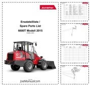 Schaffer 6680T Parts Catalog Manual Katalog części