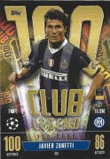 TOPPS MATCH ATTAX EXTRA 2023/2024 CLUB 100 LEGEND JAVIER ZANETTI INTER 335