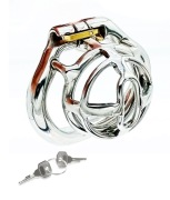 Stalowy Pas cnoty Chastity klatka na penisa oring 57mm