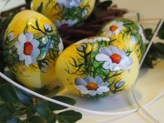 Pisanka kurza, ręcznie malowana. Kolekcja 2026 r.