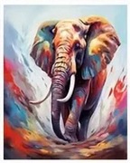 5D DIY Haft diamentowy Słoń