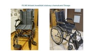 Wózek inwalidzki FS 901 stalowy z hamulcami Timago