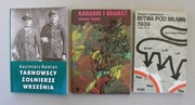 1094 Zestaw 3 Książek : Tarnowscy żołnierze września  Karabin i granat  