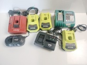 Pakiet Ładowarek 18V 14V Makita Ryobi Hilti Erbauer