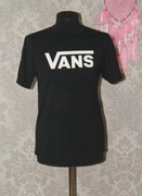 Koszulka czarna z nadrukiem Vans  M/L 38/40