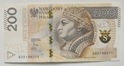 BANKNOT 200 zł 2015 SERIA A 00148271