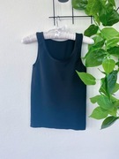 Bluzka na ramiączkach podkoszulek damski czarny Jolinesse