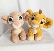 Maskotki Król Lew Lion King zestaw Simba i Nala lwiątko maskotka Disneyland