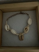 BRANSOLETKA SHEIN z muszelkami kolor złota 20 cm