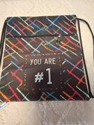 Worek na kapcie z zamkiem i sznurkami na plecy 