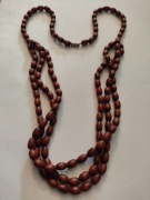 Drewniane korale kolor kasztanowy!