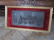 Obraz,obrazek wytłaczany z blachy mosiężnej