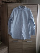 Dłuższa koszula w niebieskie paski 