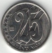 Wenezuela 25 centimos 2007 - 20 mm - płaskie bicie - nr 2