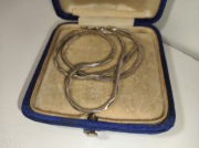 Łańcuszek srebro 925 rzadki splot żmijka kwadratowa 2 mm 12,58g 45 cm 