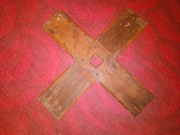 Stojak choinkowy podstawa na choinkę żywą krzyżak drewniany 53cm PRL