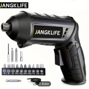 Wkrętak śrubokręt elektryczny JANGKLIFE lampka led prezent majsterkowanie 