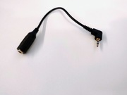 Przejściówka Micro Jack 2,5mm kątowy na Mini Jack 3,5mm gniazdo stereo 