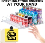 Organizer na napoje do lodówki 5-rzędowy Półka Na Napoje