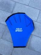 Rękawica neoprenowa pływacka do treningów Aqua Speed - niebieska 1 szt.