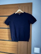 granatowy golf uniqlo 100% kaszmir