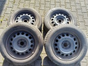 Komplet koła opony zimowe 17 cali 215/65/R17 - Goodyear + Hankook