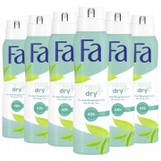 zestaw FA 6x 150 ml Fresh Dry+ antyperspirant zielona herbata 0% alkoholu