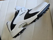 Buty do golfa nowe 37 skóra biało-czarne