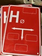 Tabliczki informacyjne HYDRANT H – czerwone