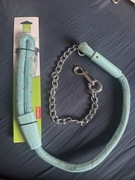 Niebieska smycz z karabińczykiem