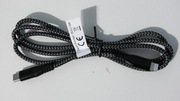 Kabel USB-C - Lightning 1m czarno-szary oplot / nowy