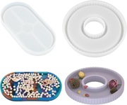 Silikonowe formy do odlewów taca okrągła i owalna