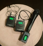 Sennheiser EW100 G2-G3 z mikrofonem reporterskim i krawatowym