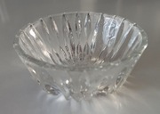 kryształowa cukiernica piękny zdobiony kryształ PRL 12,2 cm szkło do