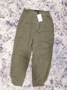 Desigual spodnie damskie sztuczny jedwab 100 % rozmiar s