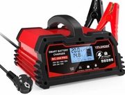 Inteligentna ładowarka samochodowa 12V/24V 20A z LCD do akumulatorów