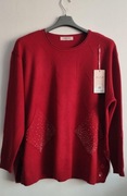 Nowy czerwony sweter półgolf damski R - M/L