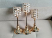 Świecznik Kryształy Ozdobne