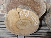 ORZECH CZARNY Amerykański 40/35/8 cm Wysuszony Blat Plaster Drewna Stolik