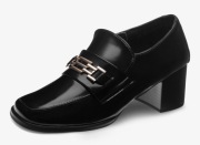 Sergio Bardi Loafersy skórzane na obcasie rozm. 40 z pudełkiem