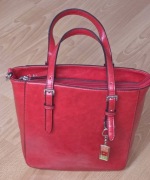 Torebka damska skórzana czerwona | Ines Delaure | Stan idealny