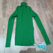 Off-Wite Sweter Golf Zielony L