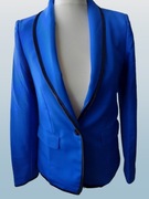 KOSTIUM NIEBIESKI MARYNARKA ROZM 38 + SPODNIE ROZM 40 ESMARA NA ŚWIĘTA