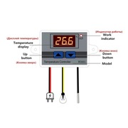 Cyfrowy regulator temperatury termostat 220V W3001