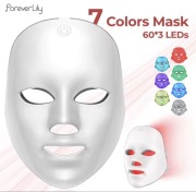 SUPERCENA Maska LED na Twarz 7 Kolorów – Terapia Fotonowa Anti-Age!