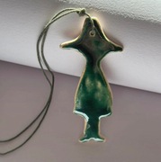 Naszyjnik wisiorek Włóczykij Muminki ceramika ceramiczny prezent 