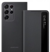 ETUI Z KLAPKĄ ORYGINALNE ORG POKROWIEC SMART VIEW SAMSUNG GALAXY S21 CZARNY