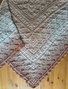 Wełniana chusta rękodzieło duży rozmiar 