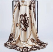 Lekki Satynowy szal damski Apaszka Nowa