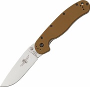 Nóż Ontario RAT-1 Satin Plain Coyote Brown - ON8848CB